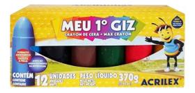 Meu Primeiro Giz ACRILEX - 12 cores - 09512
