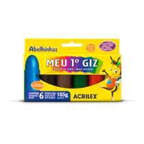 Meu primeiro giz Acrilex com 6 cores