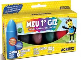 Meu primeiro giz sem cor acrilex 95060000