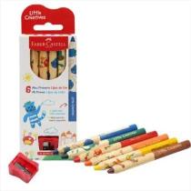 Meu primeiro lápis de cor little creatives 6 cores jumbo (127033)nfaber