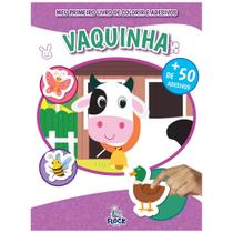 Meu primeiro livro de colorir e adesivos - vaquinha