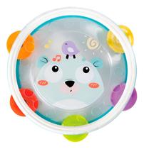 Meu Primeiro Pandeiro Infantil Brinquedo Musical Educativo Coordenação Motora para Bebê Criança Sons Divertido