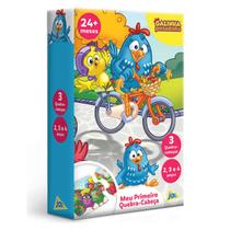 Meu Primeiro Quebra-Cabeça 2, 3 e 4 peças Galinha Pintadinha