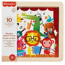 Meu Primeiro Quebra-Cabeça Em Madeira 10 Pçs - Fisher Price Modelos:Banda Dos Animais Meu Primeiro Quebra-Cabeça Em Madeira 10 Pçs - Fisher Price Modelos:Banda Dos Animais