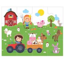Meu primeiro quebra cabeça gigante fazendinha com 12 peças - conceito básico