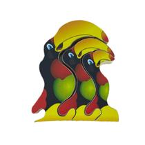 Meu Primeiro Quebra Cabeça Tucano Mini Kids Zoo Bichos Educativo
