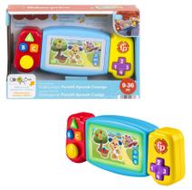 Meu Primeiro Video Game Interativo Portatil Com Luz e Som - Aprender e Brincar - Trilíngue - Fisher Price - Mattel Meu Primeiro Video Game Interativo Portatil Com Luz e Som - Aprender e Brincar - Trilíngue - Fisher Price - Mattel