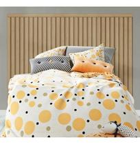 Meu Rodapé Carvalho Painel Ripado Kit Cabeceira Solteiro 1M