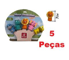 Meus Dedoches Safari c/ 5 unidades Brincadeira De Criança
