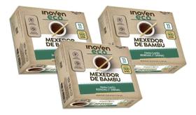 Mexedor Bambu Inoven Cafe Bebidas Drinks 11 Cm 500 Unidades