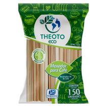 Mexedor de bambu para café pacote com 150 unidades - Theoto