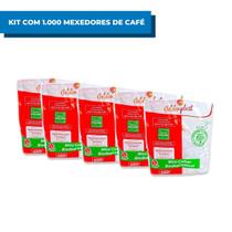 Mexedor de Café Colher Pacote Com 1.000 Unidades GOLDENPLAST Colherzinha Mexer Chá Bebida Descartável