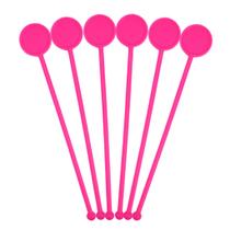 Mexedor de Drink Rosa Neon 18,5cm Para Festas 60 Unidades Mexedor de Drink Rosa Neon 18,5cm Para Festas 60 Unidades