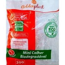 Mexedor Mini Colher Picolo Goldenplast com 200 Cristal Biodegradável