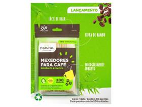 Mexedor Palheta Bambu Café Drinks 11Cm Natural 200 Unidades - Natural Produtos