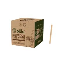 Mexedor Palheta Billa Curto Bambu Bebida Chá Café Chimarrão