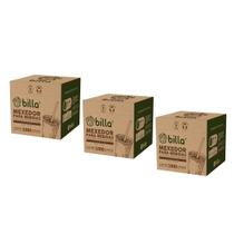 Mexedor Palheta Billa Curto Bambu Bebida Chá Café Kit 3