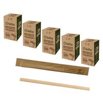 Mexedor Palheta Billa Médio Bambu Chá Café Drinks Kit 5