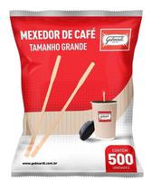 Mexedor / Palheta De Madeira Para Café 15Cm Pacote Com 500