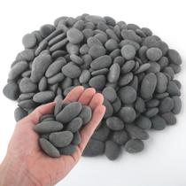 Mexican Beach Pebbles Quibbay 2,3 kg 1-2,5 cm cinza
