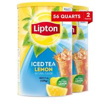 Mezcla de Té Lipton Helado con Limón Endulzado 1.87 kg 56 Qt Paquete de 2