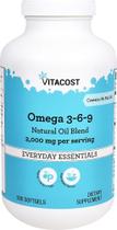 Mezcla Natural de Aceites Omega 3-6-9 de Vitacost 2000mg
