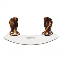 Mezzaluna Tramontina Polywood Aço Inox Cabo Castanho Mezzaluna Tramontina Polywood Aço Inox Cabo Castanho