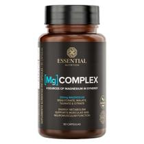 Mg Complex 4 Tipos de Magnésio 90 Caps Essential Nutrition Sabor:Neutro