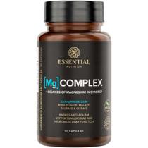Mg Complex 4 Tipos de Magnésio - (90 Capsulas) - Essential Nutrition