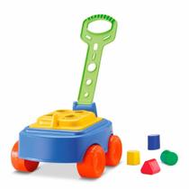 Mi Puxa Azul Cardoso - Balde Carrinho De Puxar Com Blocos
