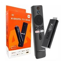 Mi Tv Stick Android Com Controle De Voz Portátil Cor Preto - Xaomi