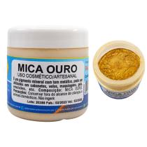Mica Ouro (Uso cosmético/ artesanal) 40 g Mica Ouro (Uso cosmético/ artesanal) 40 g
