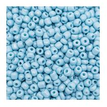 Miçanga 6/0 Passante Perolado Vidrilho Azul Claro 4mm 3000pçs 300g