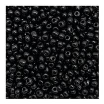 Miçanga 6/0 Passante Perolado Vidrilho Preto 4mm 150pçs 15g Miçanga 6/0 Passante Perolado Vidrilho Preto 4mm 150pçs 15g