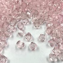 Miçanga Balão Facetado Rosa 10mm 100pçs Conta Acrílico 50g Miçanga Balão Facetado Rosa 10mm 100pçs Conta Acrílico 50g