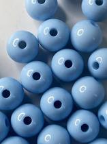 Miçanga Bola Azul 4mm/ aprox.25000peças - 500g