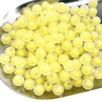 Miçanga Bola Fosca 8mm Com Miolo Colorido Candy Colors Para Pulseira Colar Bijuterias Pulseirinhas Aprox.400 Bolinhas