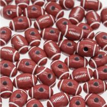 Miçanga Bola Futebol Americano 18x10mm com 30 unidades