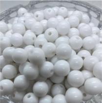 Miçanga Bola Leitosa 10mm Acrílico - 200pçs - 100g - Cores