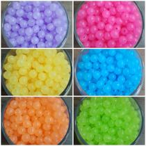 Miçanga Bola Neon 8mm Kit 600 Peças Miçanga Bola Neon 8mm Kit 600 Peças
