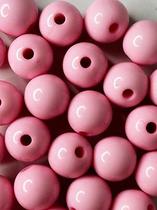 Miçanga Bola Rosa 4mm/ aprox.5000peças - 100g