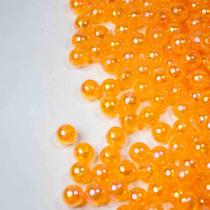 Miçanga bolinha de sabão / Laranja 8mm - Aprox 210 peças- 50g Miçanga bolinha de sabão / Laranja 8mm - Aprox 210 peças- 50g