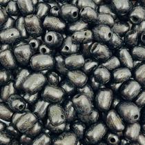 Miçanga Contas Semente de Açaí Preto 8mm 20pçs Artesanato 6g Miçanga Contas Semente de Açaí Preto 8mm 20pçs Artesanato 6g