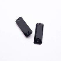 Miçanga Costura Chaton Retângulo Abs Preto 6x18mm 10pçs 4g Miçanga Costura Chaton Retângulo Abs Preto 6x18mm 10pçs 4g