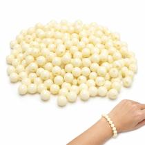 Miçanga de Bola Colorida Bolinhas Lisa Leitosa 6mm Aprox. 700 Bolinhas 100gr Para Fazer Pulseiras
