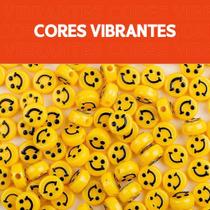 Miçanga De Sorrisos Para Pulseira Varias Cores Com 100 Unidades Kaftor Miçanga De Sorrisos Para Pulseira Varias Cores Com 100 Unidades Kaftor