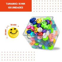 Miçanga De Sorrisos Para Pulseira Varias Cores Com 100 Unidades Kaftor Miçanga De Sorrisos Para Pulseira Varias Cores Com 100 Unidades Kaftor
