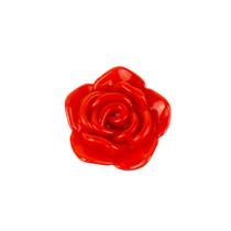 Miçanga em Plástico Flor Rosa Vermelha 2 cm Miçanga em Plástico Flor Rosa Vermelha 2 cm
