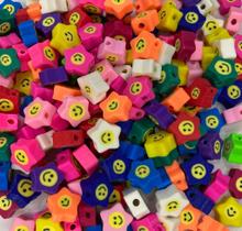 Miçanga Entremeio para Pulseira Fimo Estrela Smile 10mm Miçanga Entremeio para Pulseira Fimo Estrela Smile 10mm