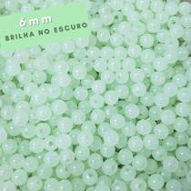 Miçanga Infantil Bolinha 6mm Brilha No Escuro Aprox 400pçs Miçanga Infantil Bolinha 6mm Brilha No Escuro Aprox 400pçs